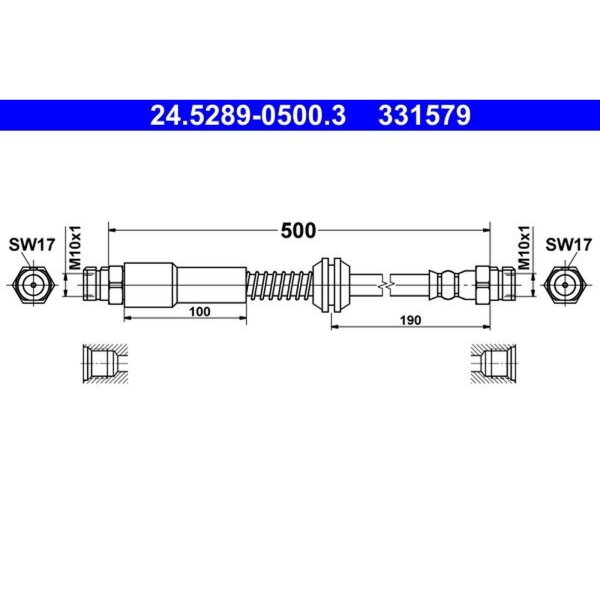 ATE 24.5289-0500.3 Bremsschlauch