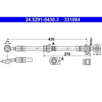 ATE 24.5291-0430.3 Bremsschlauch