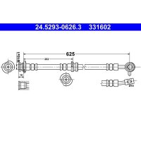 ATE 24.5293-0626.3 Bremsschlauch