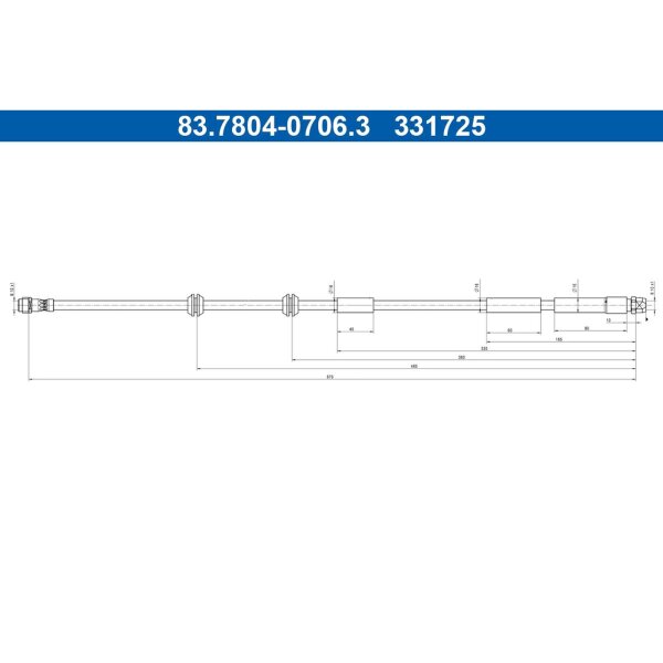 ATE 83.7804-0706.3 Bremsschlauch
