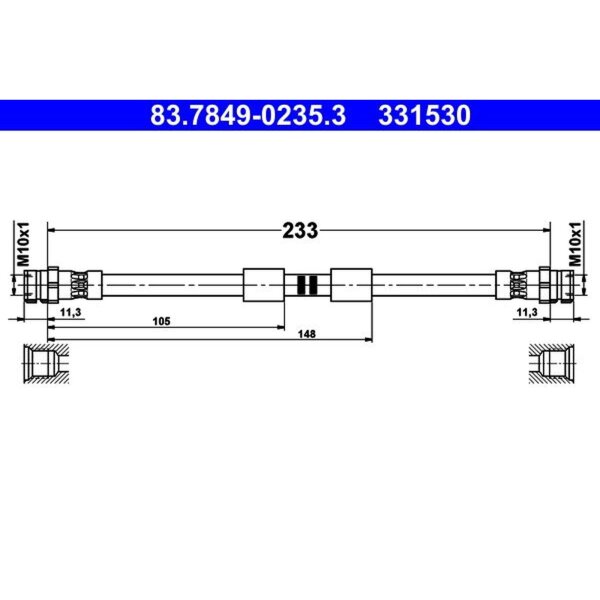 ATE 83.7849-0235.3 Bremsschlauch