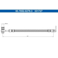 ATE 83.7852-0279.3 Bremsschlauch