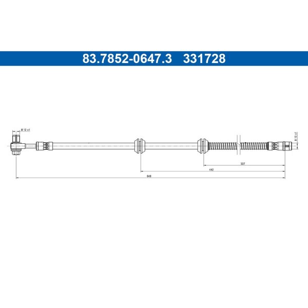 ATE 83.7852-0647.3 Bremsschlauch