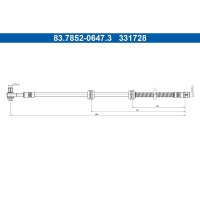 ATE 83.7852-0647.3 Bremsschlauch