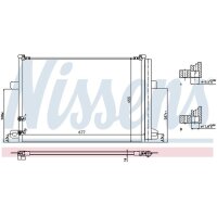 NISSENS 940225 Kondensator, Klimaanlage