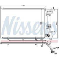 NISSENS 940286 Kondensator, Klimaanlage