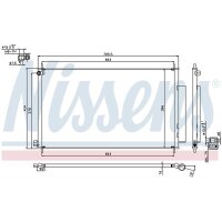 NISSENS 940354 Kondensator, Klimaanlage