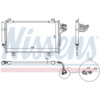 NISSENS 940387 Kondensator, Klimaanlage