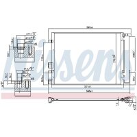 NISSENS 940404 Kondensator, Klimaanlage