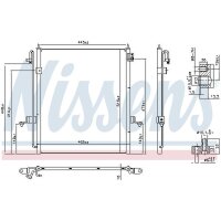 NISSENS 940610 Kondensator, Klimaanlage