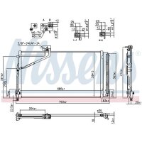 NISSENS 940657 Kondensator, Klimaanlage