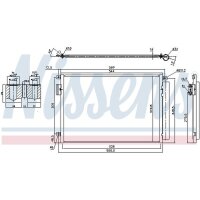 NISSENS 940693 Kondensator, Klimaanlage