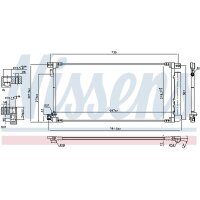NISSENS 940796 Kondensator, Klimaanlage
