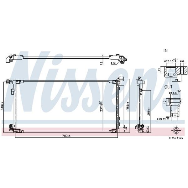 NISSENS 940970 Kondensator, Klimaanlage
