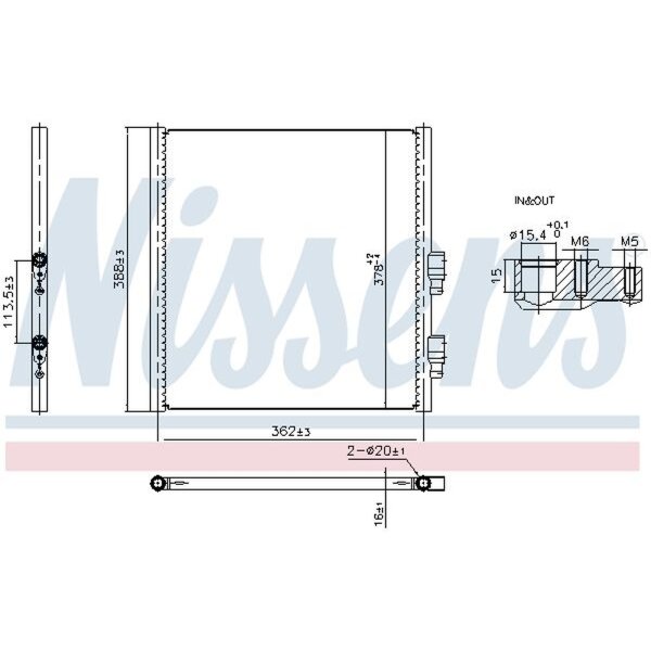NISSENS 941308 Kondensator, Klimaanlage