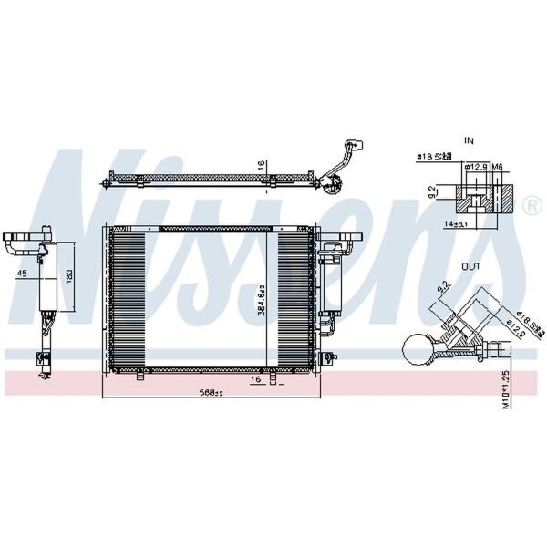 NISSENS 941390 Kondensator, Klimaanlage