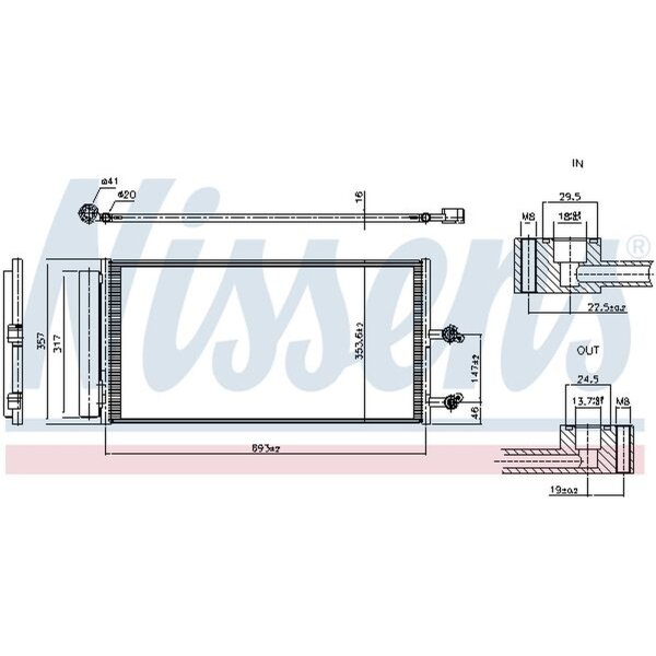 NISSENS 941403 Kondensator, Klimaanlage