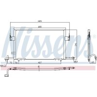 NISSENS 94200 Kondensator, Klimaanlage