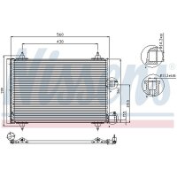 NISSENS 94542 Kondensator, Klimaanlage