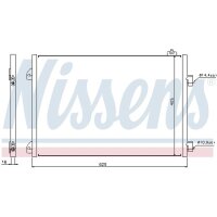 NISSENS 94668 Kondensator, Klimaanlage