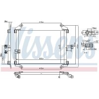 NISSENS 94700 Kondensator, Klimaanlage