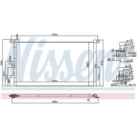NISSENS 94718 Kondensator, Klimaanlage