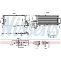 NISSENS 94722 Kondensator, Klimaanlage