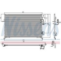 NISSENS 94808 Kondensator, Klimaanlage