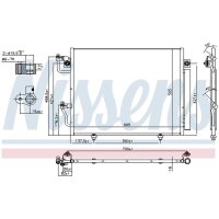 NISSENS 94864 Kondensator, Klimaanlage