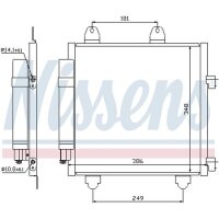 NISSENS 94891 Kondensator, Klimaanlage