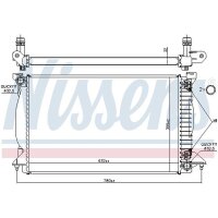 NISSENS 60303A Kühler, Motorkühlung