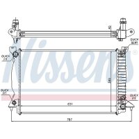 NISSENS 60314A Kühler, Motorkühlung