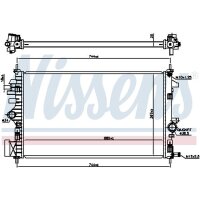 NISSENS 606047 Kühler, Motorkühlung