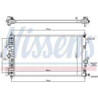 NISSENS 606049 Kühler, Motorkühlung