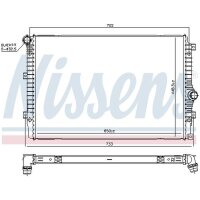 NISSENS 606084 Kühler, Motorkühlung
