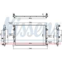 NISSENS 606218 Kühler, Motorkühlung