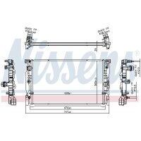 NISSENS 606230 Kühler, Motorkühlung