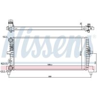 NISSENS 606239 Kühler, Motorkühlung