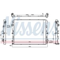 NISSENS 606301 Kühler, Motorkühlung