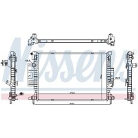 NISSENS 606387 Kühler, Motorkühlung