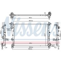 NISSENS 606441 Kühler, Motorkühlung