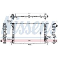 NISSENS 606466 Kühler, Motorkühlung