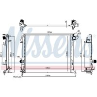 NISSENS 606472 Kühler, Motorkühlung