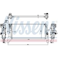NISSENS 606562 Kühler, Motorkühlung