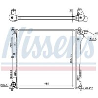 NISSENS 606671 Kühler, Motorkühlung