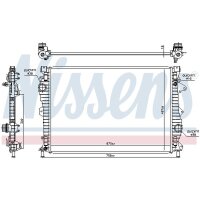 NISSENS 606681 Kühler, Motorkühlung