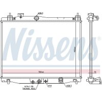 NISSENS 606707 Kühler, Motorkühlung