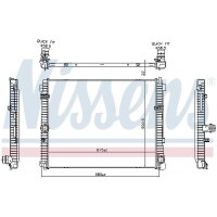 NISSENS 606785 Kühler, Motorkühlung
