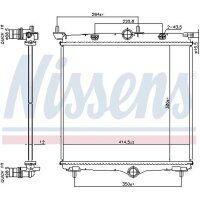 NISSENS 607031 Kühler, Motorkühlung