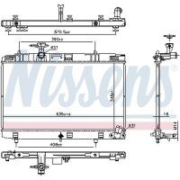 NISSENS 607106 Kühler, Motorkühlung
